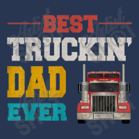 Trucker Fathers Day Best Truckin' Dad Ever Vintage Trucker Dad Ladies Denim Jacket | Artistshot