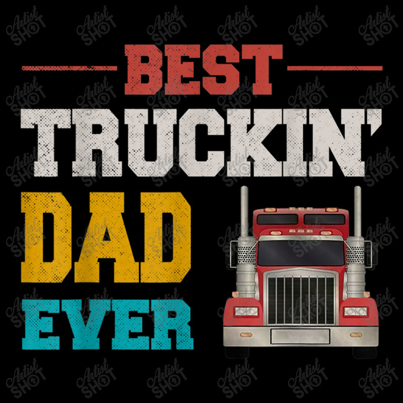 Trucker Fathers Day Best Truckin' Dad Ever Vintage Trucker Dad Cropped Hoodie by urethrapricey | Artistshot