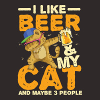 Cat Lover Pet T  Shirt I Like Beer And My Cat And Maybe 3 People T  Sh Racerback Tank | Artistshot