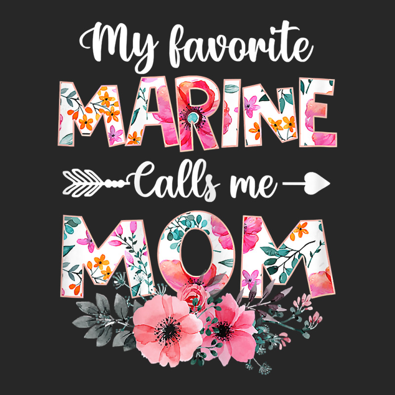 Womens My Favorite Marine Calls Me Mom Shirt Marine Military T Shirt Men's T-shirt Pajama Set by sav.anzoey | Artistshot