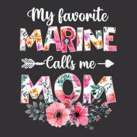 Womens My Favorite Marine Calls Me Mom Shirt Marine Military T Shirt Vintage Short | Artistshot