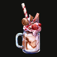 Chocolate Strawberry Milkshake T  Shirt Chocolate Strawberry Overshake Scorecard Crop Tee | Artistshot