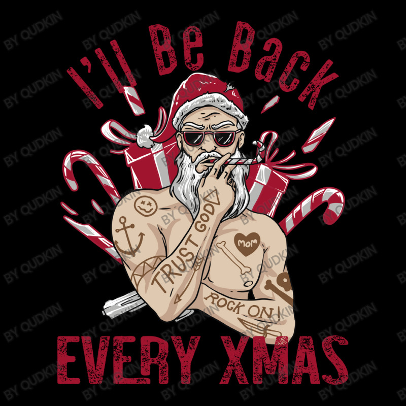 I'll Be Back Every Xmas Pocket T-Shirt by Qudkin | Artistshot