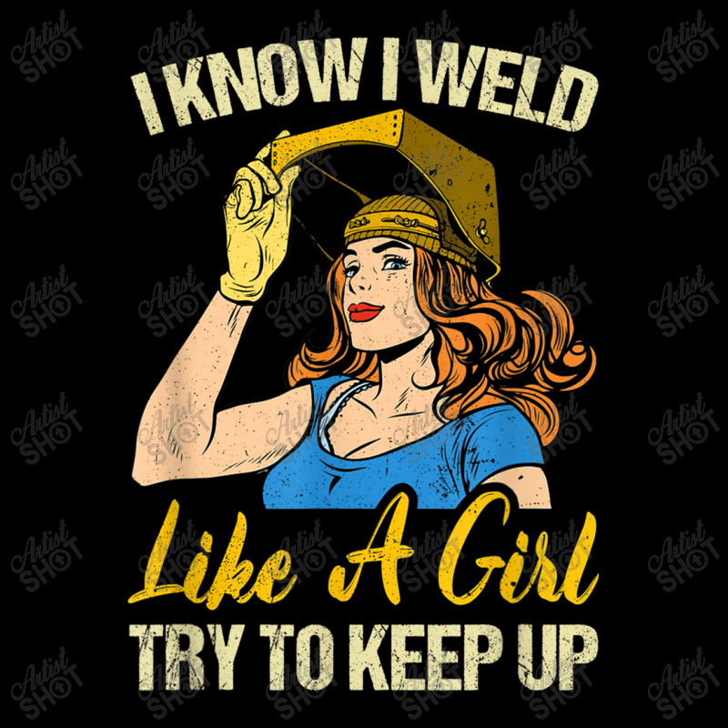 Welder Funny Weld Like A Girl Ironworker Ironsmith Welding Youth Hoodie by criticizematter | Artistshot