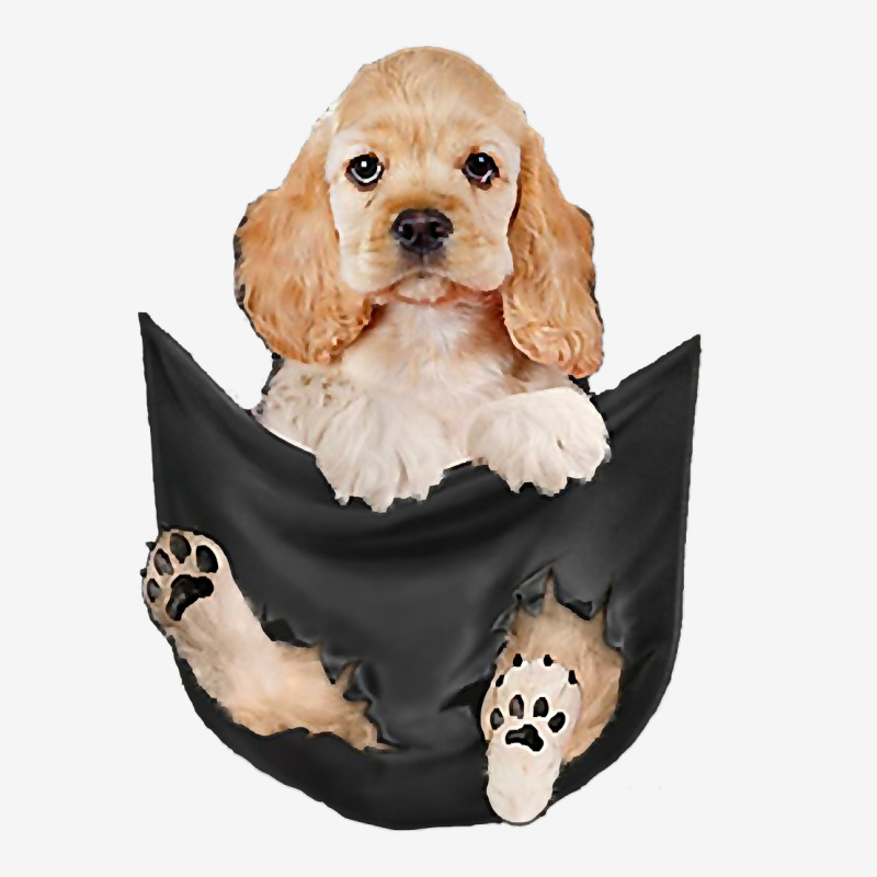 Dog Lovers Gifts Cocker Spaniel In Pocket Funny Dog Face T Shirt Baby Bibs by kadrienstang | Artistshot