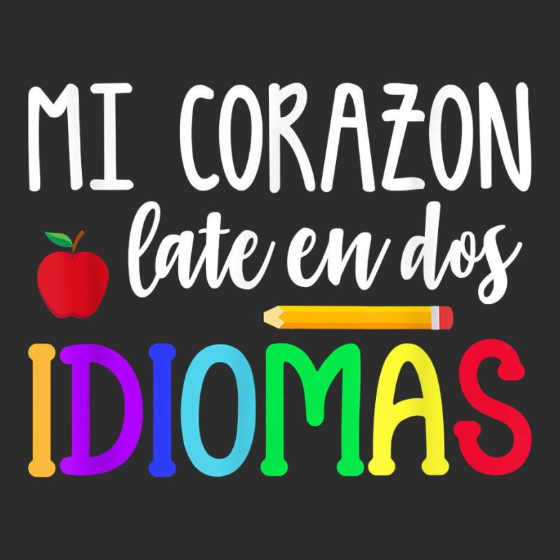 Mi Corazon Late En Dos Idiomas Bilingual T Shirt Exclusive T-shirt by caroldian | Artistshot