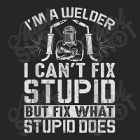 Welder Cool Welding Art For Welder Iron Worker Pipeliner 012 Ladies Fitted T-shirt | Artistshot