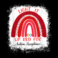 Light It Up Red For Autism Awareness Acceptance Red Instead T Shirt Adjustable Cap | Artistshot