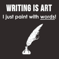 Womens Writing Is Art I Paint With Words  White Text V Neck T Shirt Racerback Tank | Artistshot