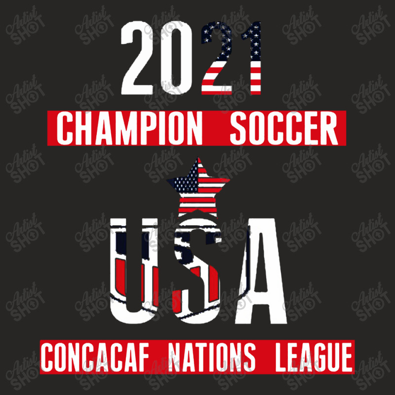 Usa Champion Concacaf Nations League 2021 Ladies Fitted T-Shirt by Gelica Hits | Artistshot