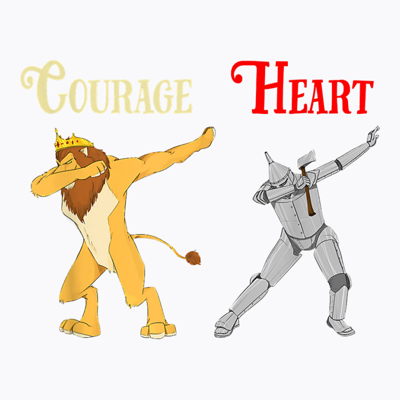 Cowardly Lion Courage Tin Man Heart Shirt Wizard Of Oz Tee T-shirt | Artistshot