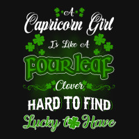 Capricorn Girl Is Like A Fourleaf Clover Hard To Find Lucky To Have Baby Beanies | Artistshot