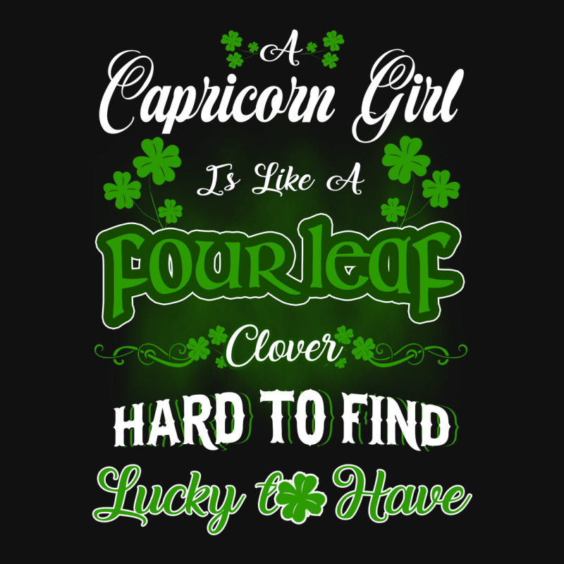 Capricorn Girl Is Like A Fourleaf Clover Hard To Find Lucky To Have Baby Beanies | Artistshot