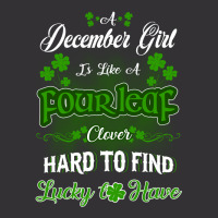 December Girl Is Like A Fourleaf Clover Hard To Find Lucky To Have Vintage Hoodie And Short Set | Artistshot