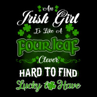 Irish Girl Is Like A Fourleaf Clover Hard To Find Lucky To Have Pocket T-shirt | Artistshot