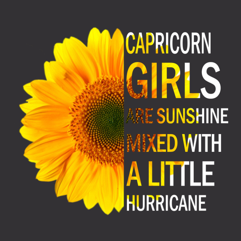 Capricorn Girls Are Sunshine Mixed With A Little Hurricane Vintage Hoodie | Artistshot