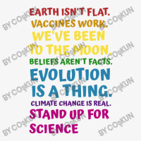 Earth Isn't Flat Stand Up For Science Real Earth Day Ladies Fitted T-shirt | Artistshot