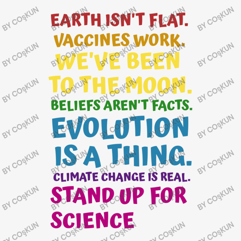 Earth Isn't Flat Stand Up For Science Real Earth Day Ladies Fitted T-Shirt by coşkun | Artistshot