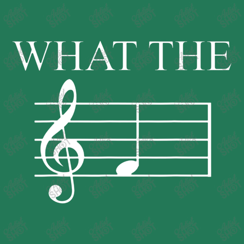 What The F Note Key Music Humor Gift Ladies Fitted T-Shirt by jeniperlopes | Artistshot