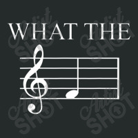 What The F Note Key Music Humor Gift Women's Triblend Scoop T-shirt | Artistshot