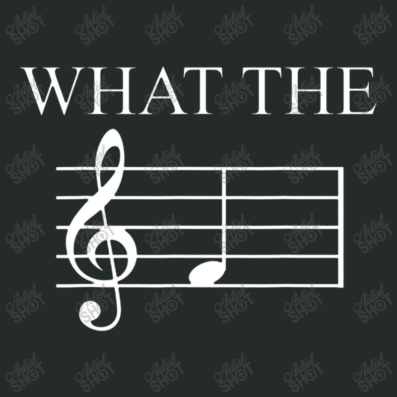 What The F Note Key Music Humor Gift Women's Triblend Scoop T-shirt by jeniperlopes | Artistshot