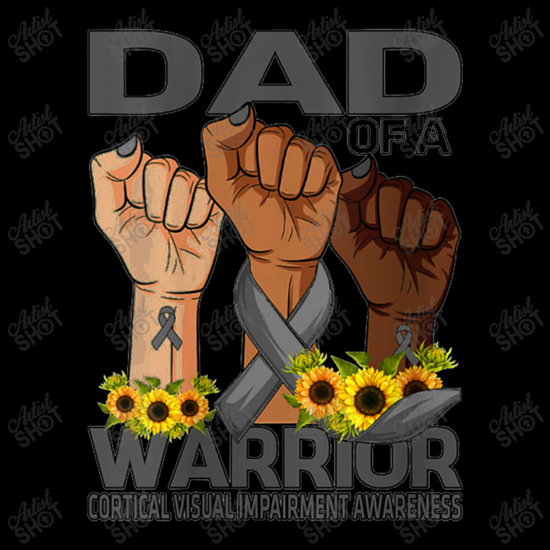 Womens Hand Dad Of A Warrior Corticalisual Impairment Men's 3/4 Sleeve Pajama Set | Artistshot