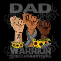 Womens Hand Dad Of A Warrior Corticalisual Impairment Long Sleeve Shirts | Artistshot