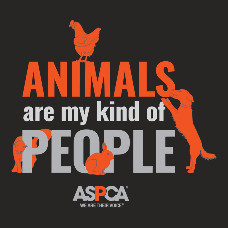 Aspca Animals Are My Kind Of People Long Sleeve Shirt Dark Ladies Fitted T-Shirt by caroldian | Artistshot