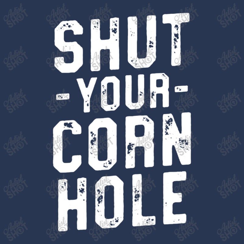 Shut Your Cornhole Funny Bean Bag Toss Cookout Winner Ladies Denim Jacket by johnoconnorart | Artistshot