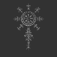 Classic Viking Symbols Compass Vegvisir Nordic (on Back) Zip Hoodie Baby Bodysuit | Artistshot