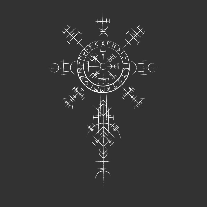 Classic Viking Symbols Compass Vegvisir Nordic (on Back) Zip Hoodie Baby Bodysuit by jacolepachew | Artistshot