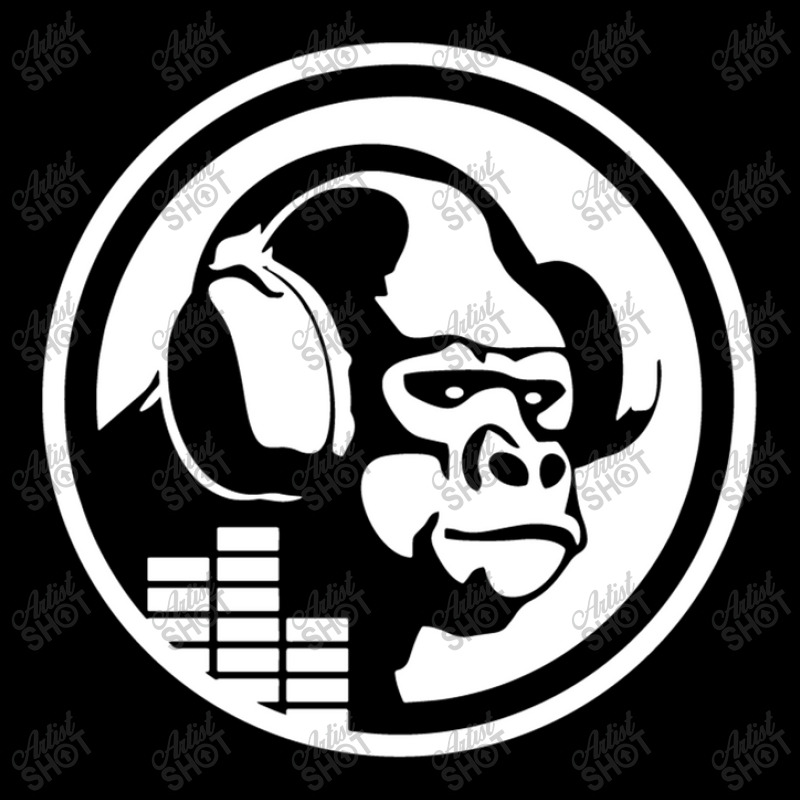 Headphones Gorilla V-neck Tee | Artistshot