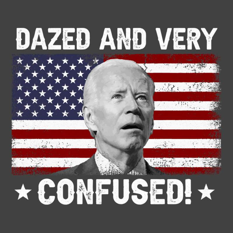 Funny Joe Biden Dazed And Very Confused Funny Satire Long Sleeve T Shi Vintage T-Shirt by lelalucin | Artistshot