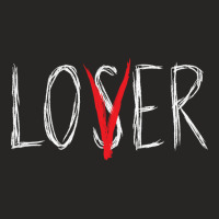 Loser Lover Shirt Horror Novelty Scary Movie  Loser Lover Pullover Hoo Ladies Fitted T-shirt | Artistshot