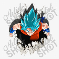 Dragon Ballz Saiyan Blue Ladies Fitted T-shirt | Artistshot