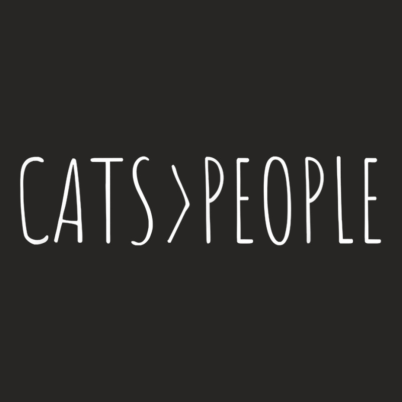 Cats Over People Funny Cat T Shirt Ladies Fitted T-Shirt by haocovaccaj | Artistshot