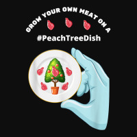 Peach Tree Dish Grow Your Own Meat Trending Tweet Petri Dish T Shirt Crop Top | Artistshot