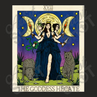 Hecate Triple Moon Goddess Hekate Wheel Witch Tarot Card Ladies Fitted T-shirt | Artistshot