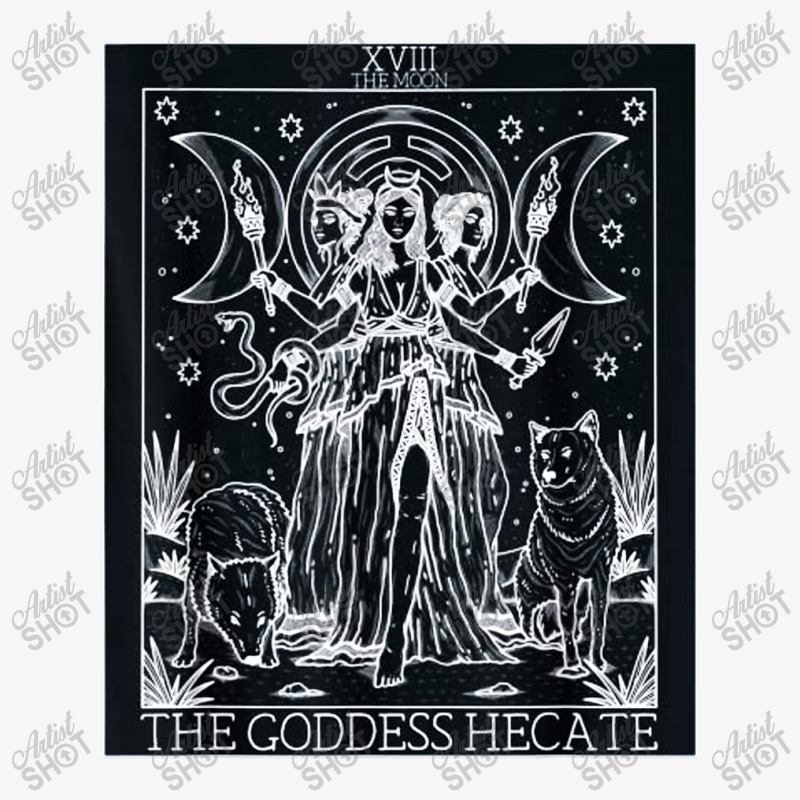 Hecate Tarot Card Triple Moon Goddess Witch Wiccan Pagan Ladies Fitted T-Shirt by Nindy Tees | Artistshot