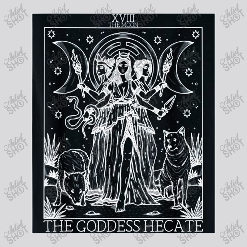 Hecate Tarot Card Triple Moon Goddess Witch Wiccan Pagan Women's Triblend Scoop T-shirt by Nindy Tees | Artistshot