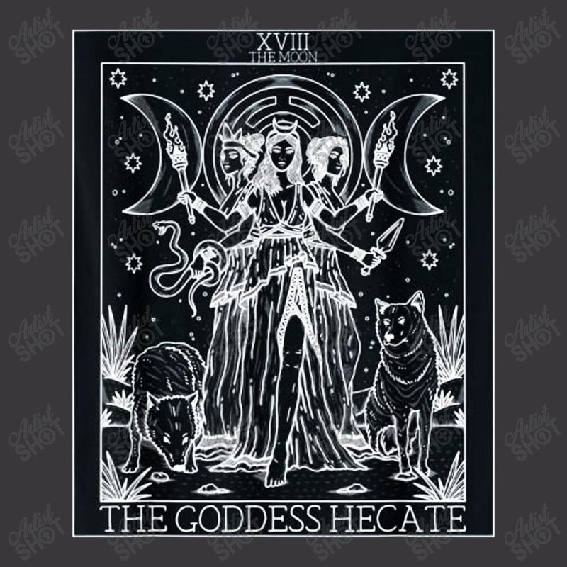 Hecate Tarot Card Triple Moon Goddess Witch Wiccan Pagan Ladies Curvy T-Shirt by Nindy Tees | Artistshot