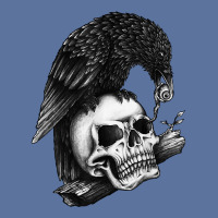 Fun Crow And Skeleton Shirt. Crow Eating Eye From A Skeleton T Shirt Lightweight Hoodie | Artistshot