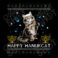 Happy Hanukcat Ugly Hanukkah Sweater Maine Coon Cat Jewish Men's Long Sleeve Pajama Set | Artistshot