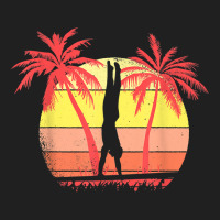 Gymnast Parallel Bar Summer Sunset 80s Palm T Shirt Ladies Polo Shirt | Artistshot