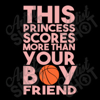 Basket This Princess Scores More Than Your Boyfriend V-neck Tee | Artistshot