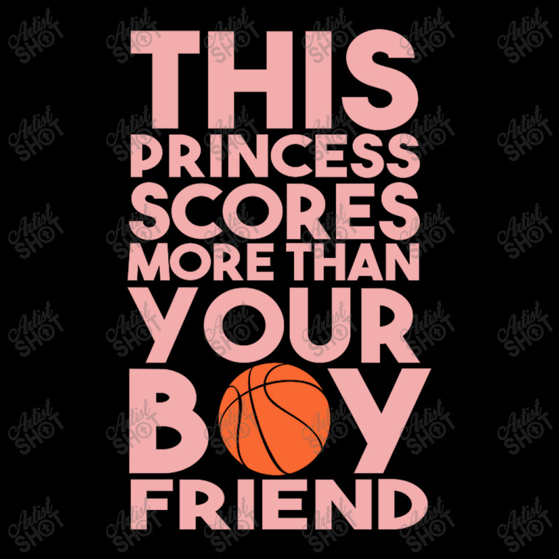 Basket This Princess Scores More Than Your Boyfriend V-neck Tee | Artistshot