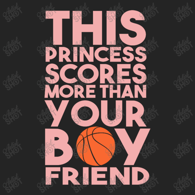 Basket This Princess Scores More Than Your Boyfriend 3/4 Sleeve Shirt | Artistshot