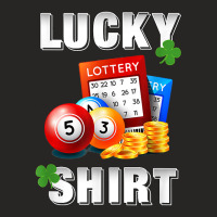 Lucky Lottery, Gambling Fun Lotto T Shirt, Dk Ladies Fitted T-shirt | Artistshot