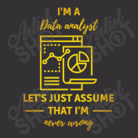 Data Analyst Data Analysis Scientist Analytic Vintage Hoodie | Artistshot