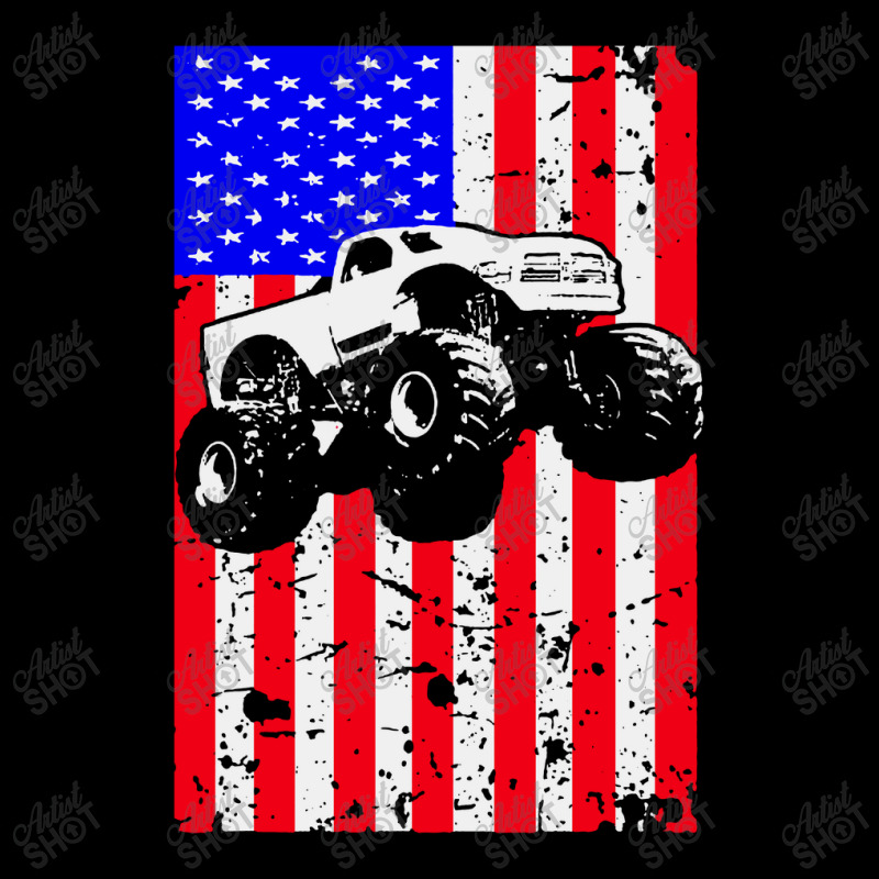 Truck American Flag Racing Usa Youth Jogger by Cole Tees | Artistshot